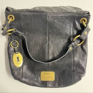 Women’s Black Leather Fossil Bag / Purse